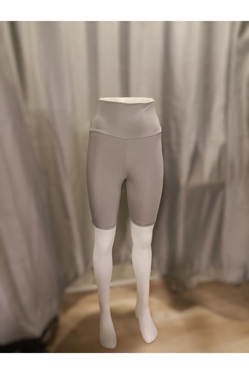 İnce Şort Tayt Toparlayıcı Yüksel Bel Light Gri Renk