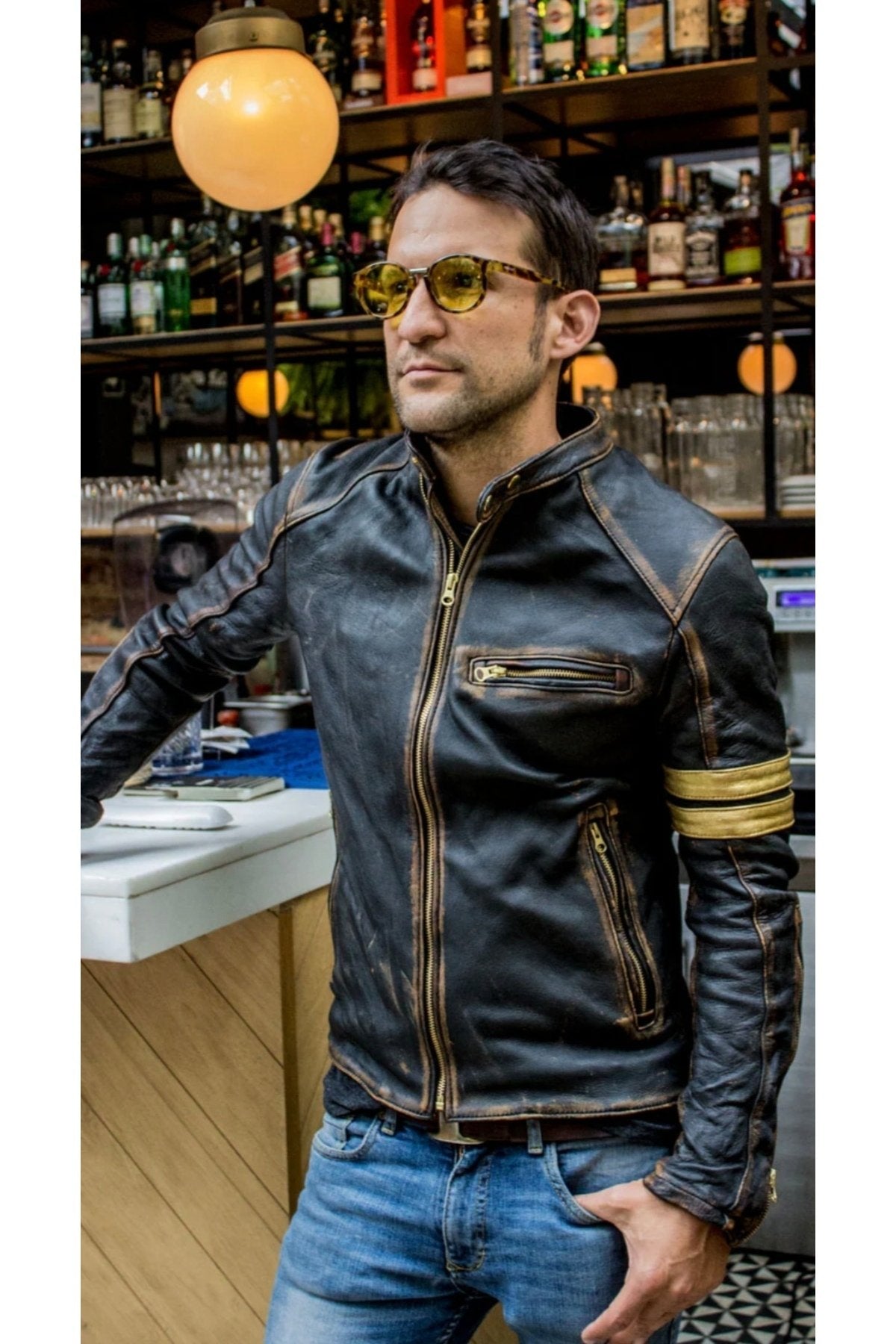 Prof Model Eskitme Model Hakiki Kuzu Derisi Spor Ceket