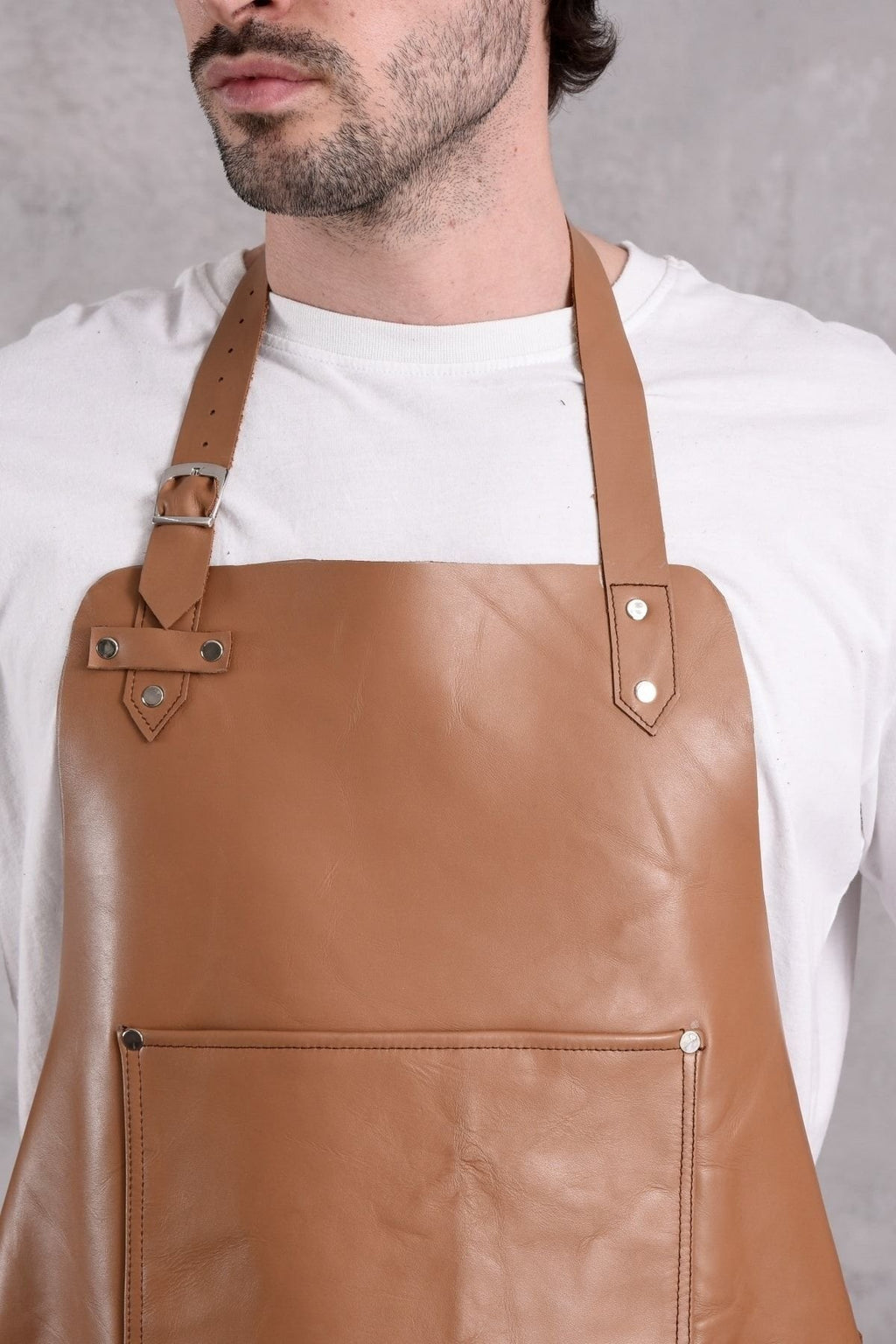 Dana Derisi Önlük Taba Renk Erkek