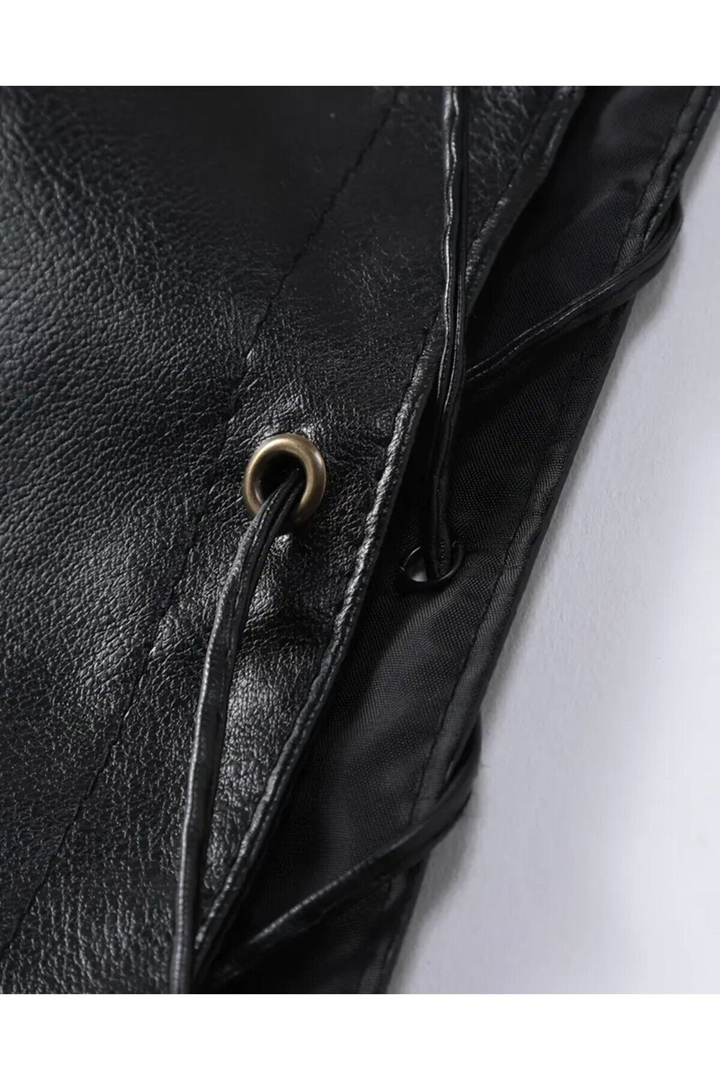 Zik Çıt Çıt Kapamalı Hakiki Deri Yelek