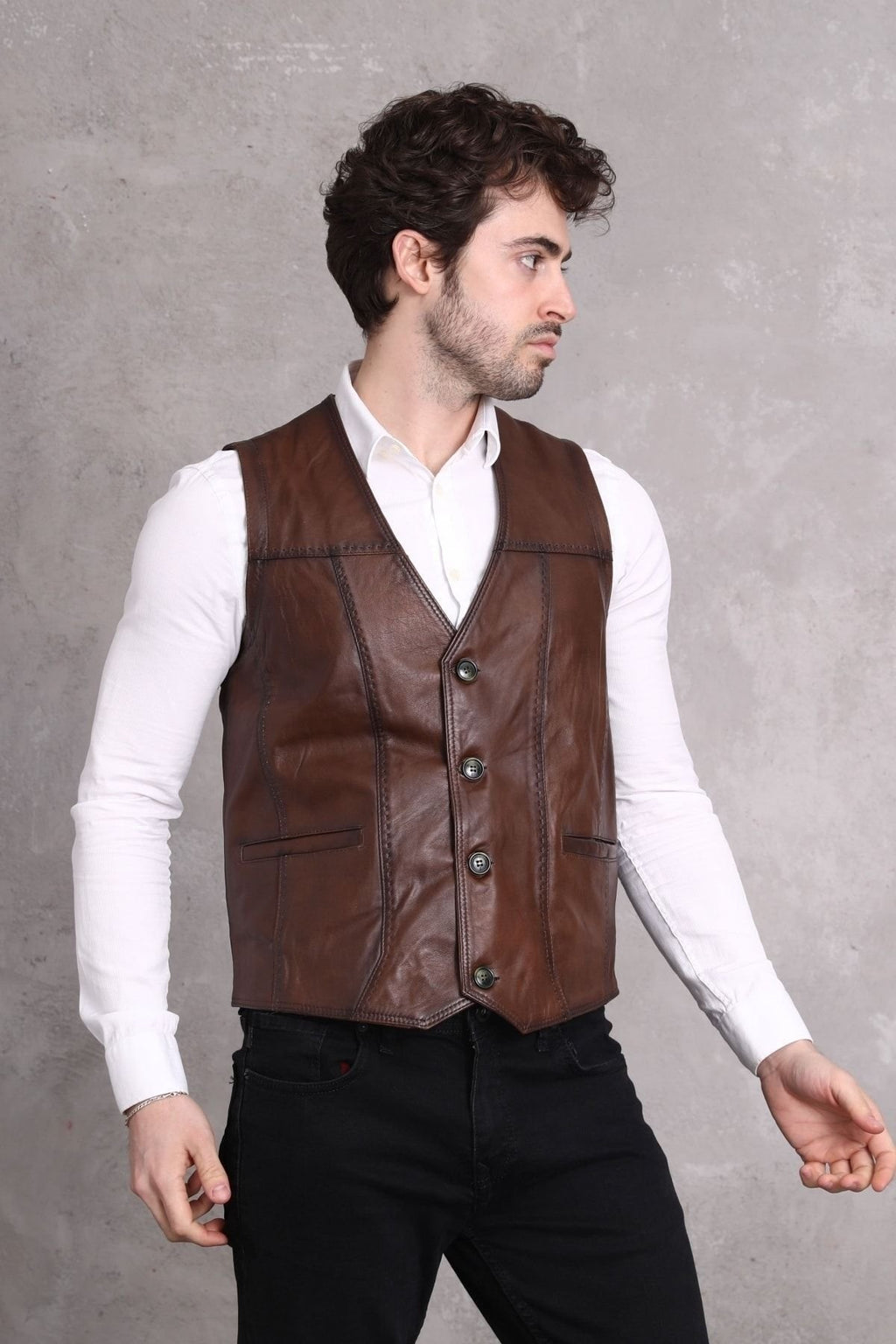 Toptan Kahve Renk Yelek