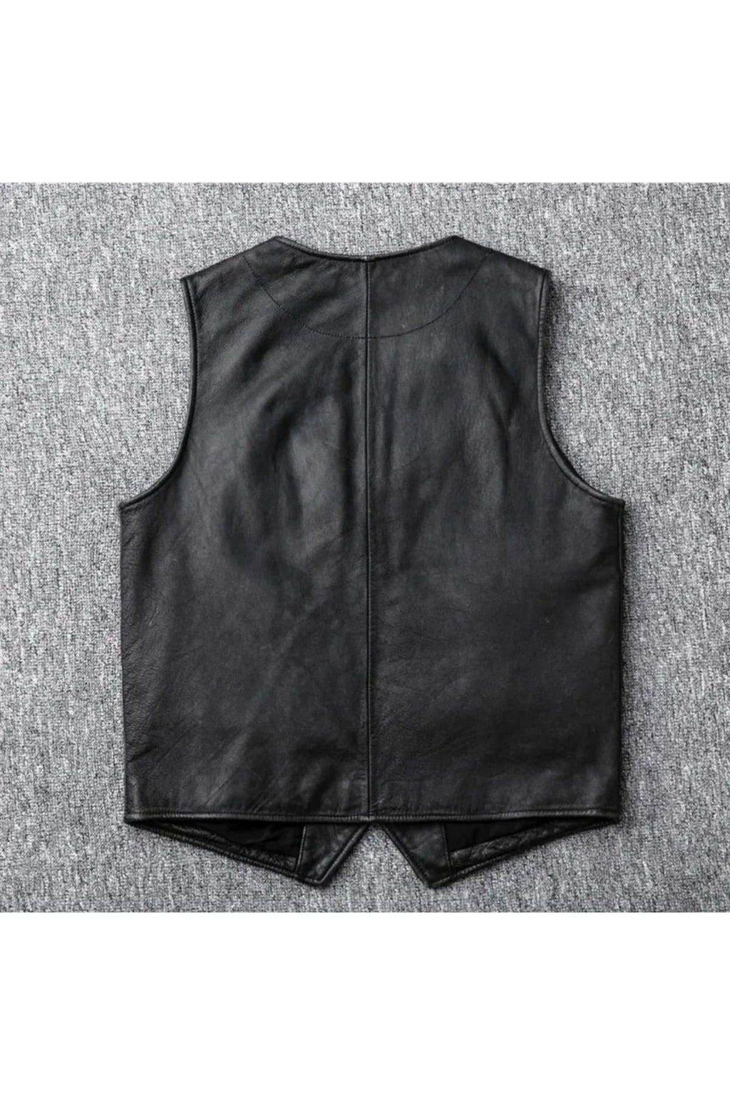 Hakiki kuzu derisi kapaklı yelek