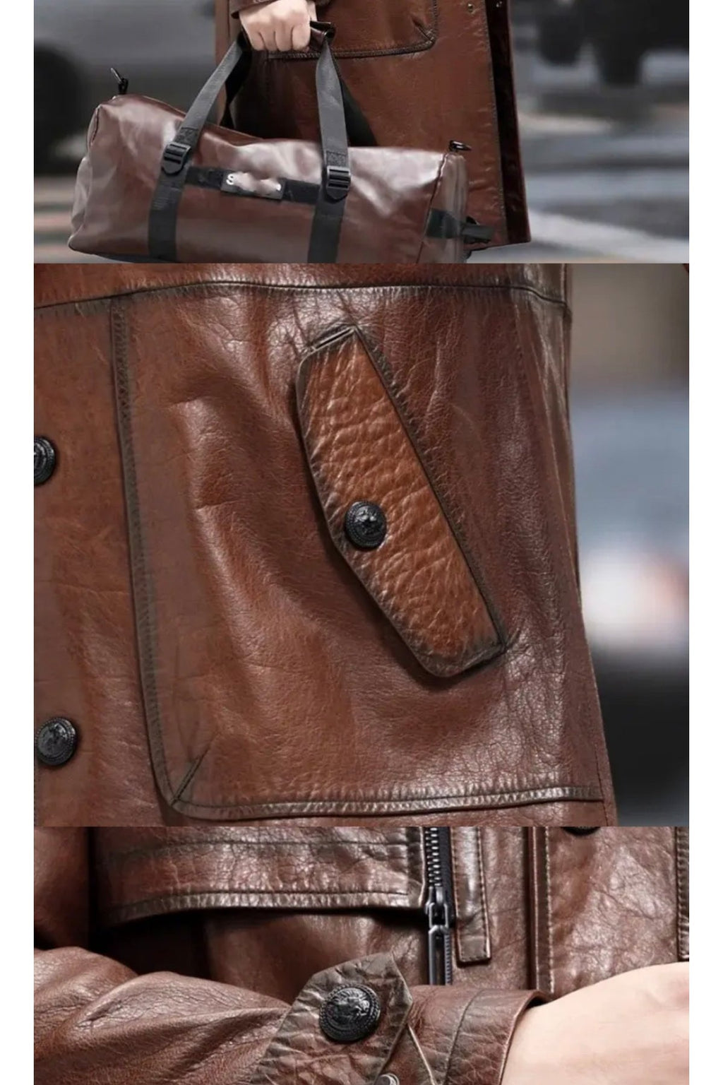 Pardesü Hakiki Koyun Derisi Uzun Yırtmaçlı Erkek