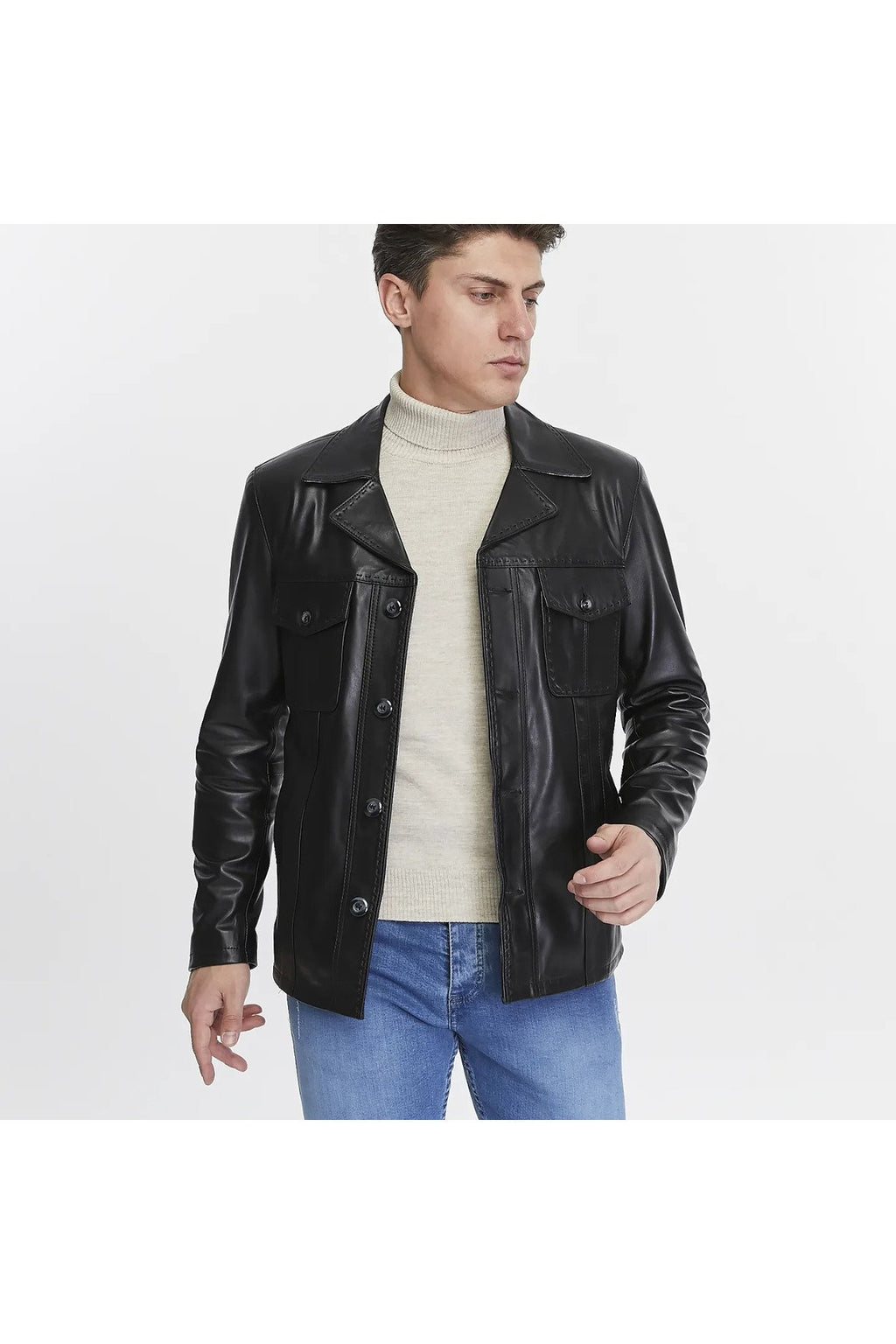 Hakiki Deri Ceket Siyah Renk