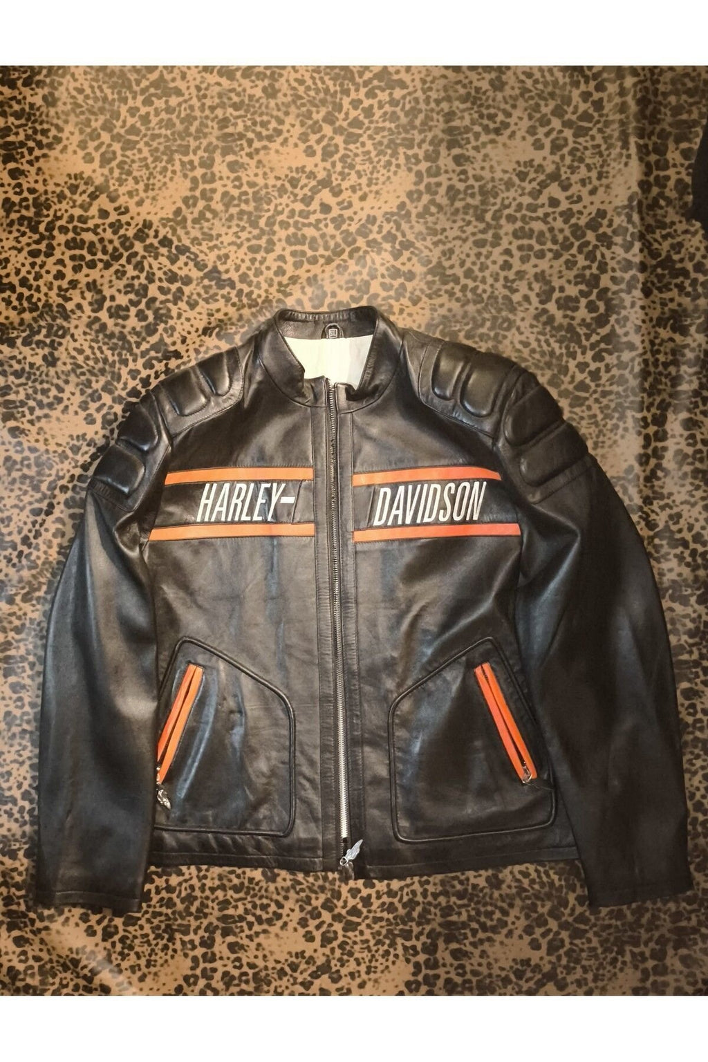 Hakiki deri Erkek ceket regular-fit  motorcu tarzı