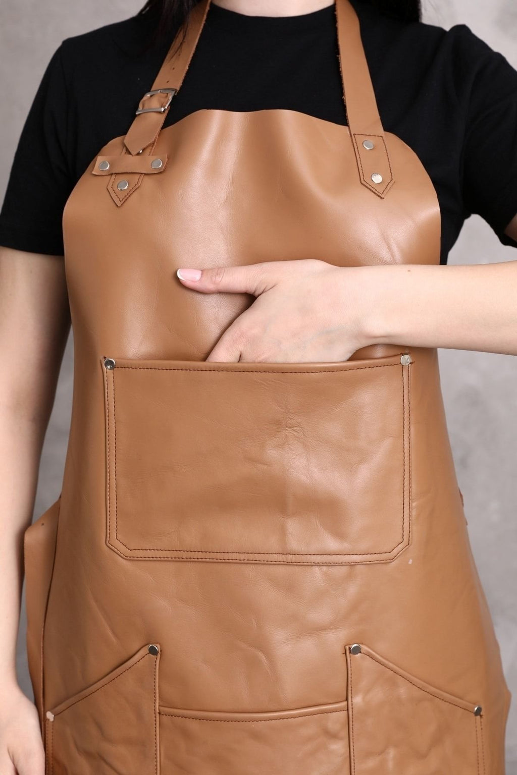 Dana Derisi Önlük Taba Renk