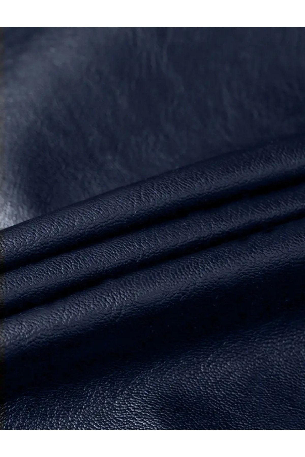 Hakiki Kuzu Derisi Trikolu Spor Ceket Bisiklet Yaka