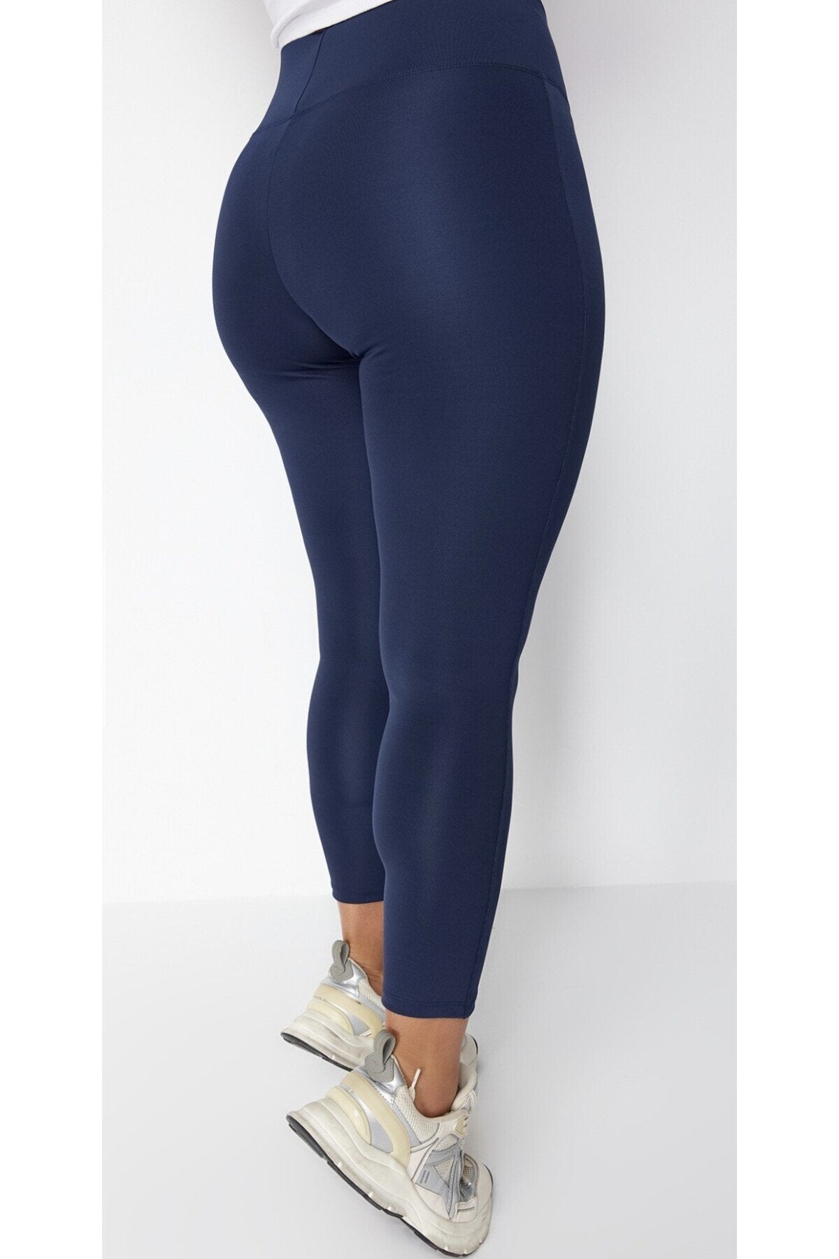 İnce Tayt Toparlayıcı Yüksel Bel Lacivert Renk