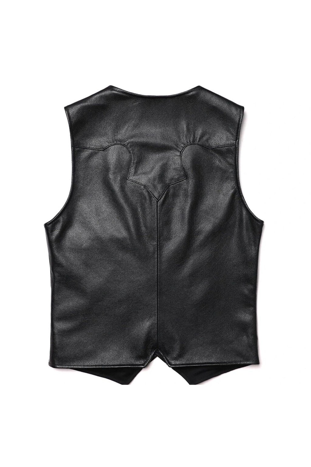 Vashion Hakiki deri siyah yelek