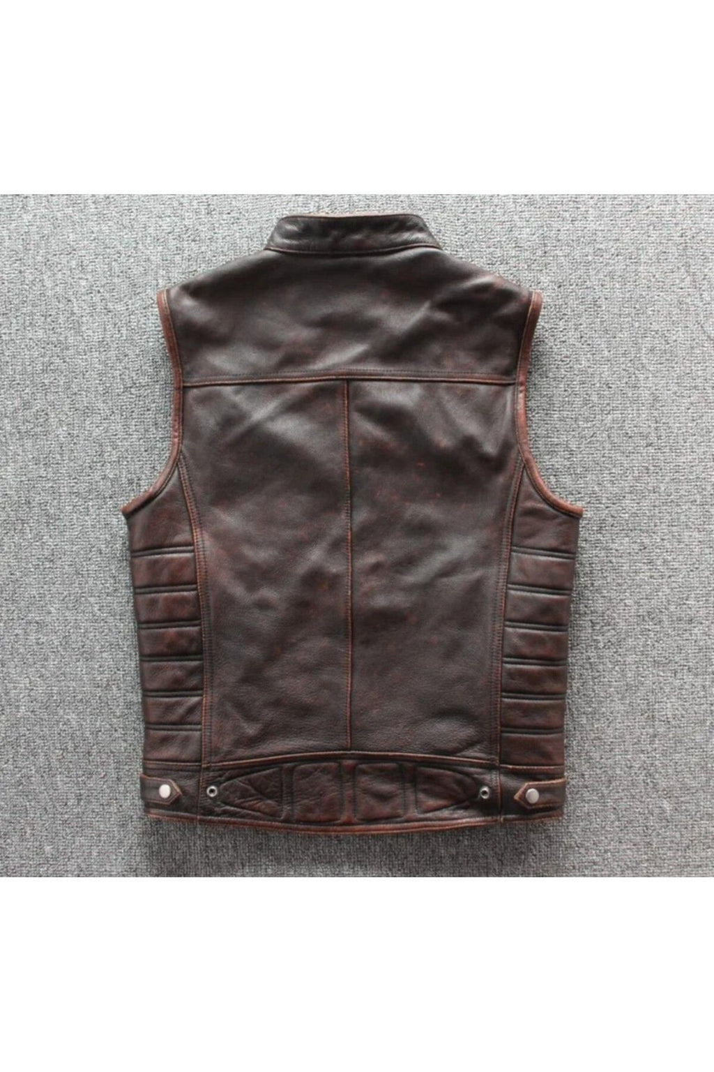 Motorcu yelek Eskitme Hakiki deri