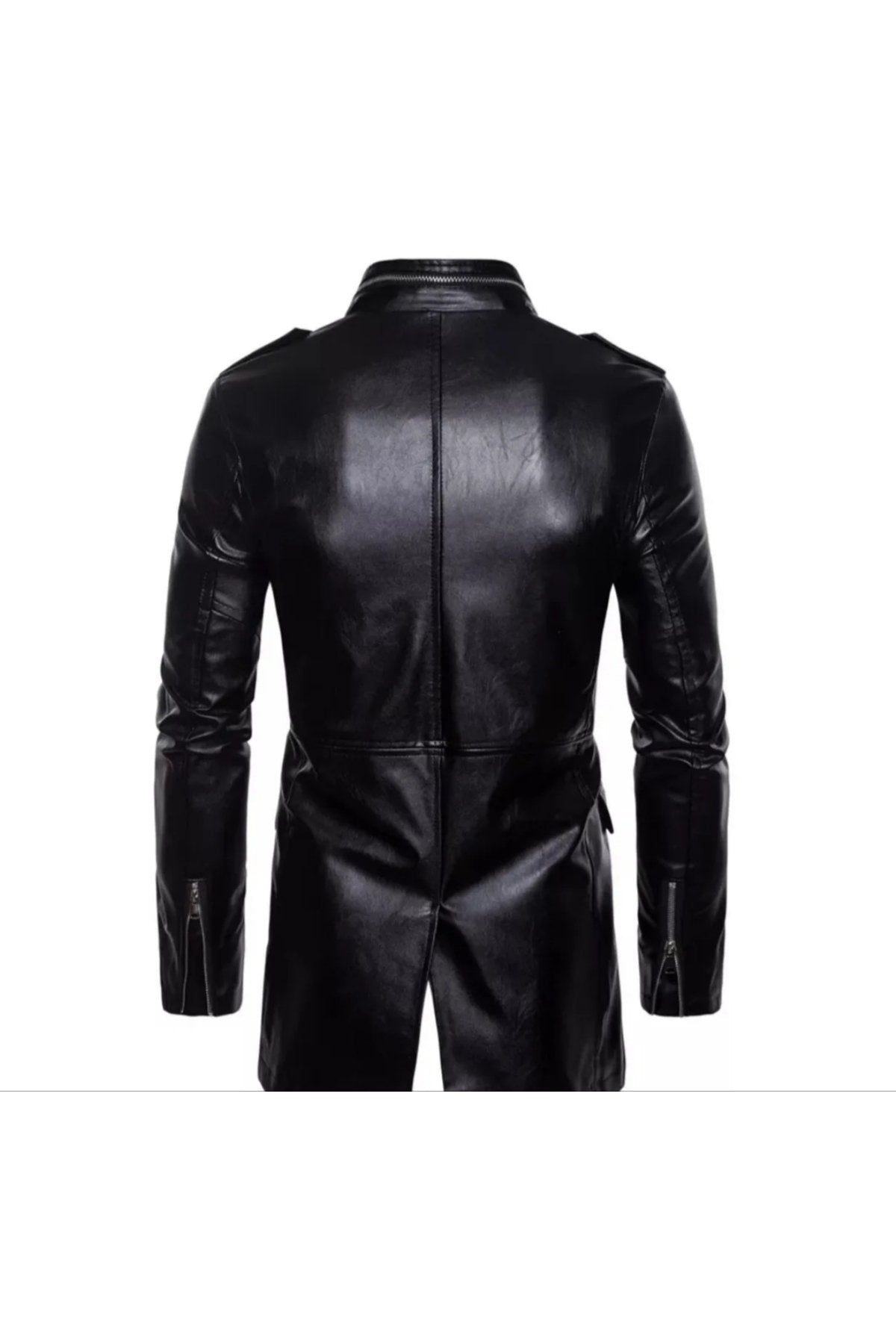 Hakiki kuzu derisi Uzun mont pardesü tarzı kesim