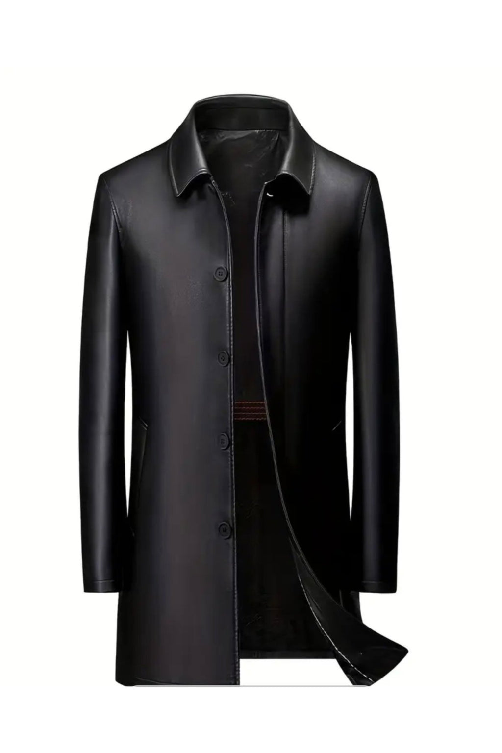 Hakiki Kalın Dana Derisi,Gömlek Yaka Kaban