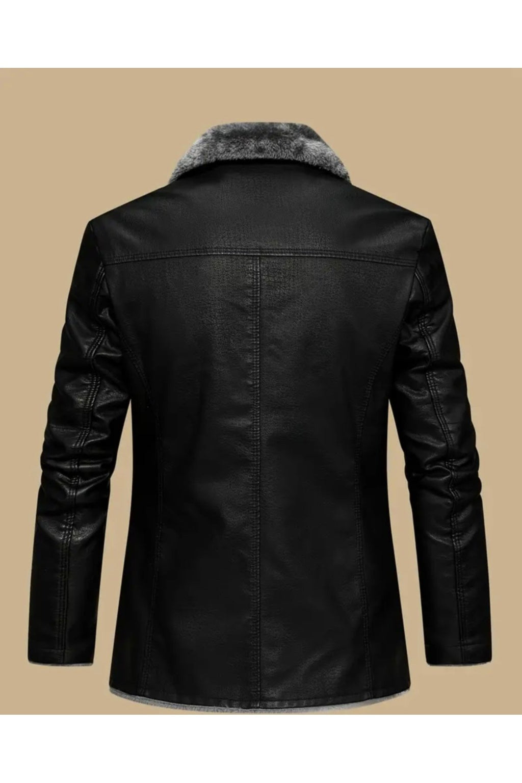 Kısa Hakiki Koyun Derisi İçi ve Yakası Kürklü ve Mont Kaban