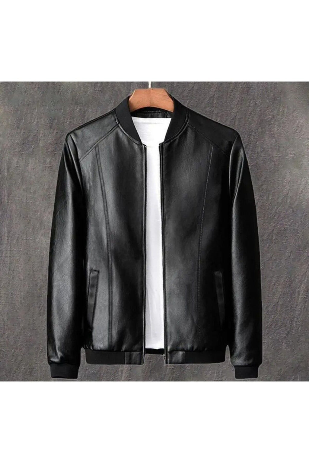 Hakiki Deri Beyzbol erkek Spor Ceket