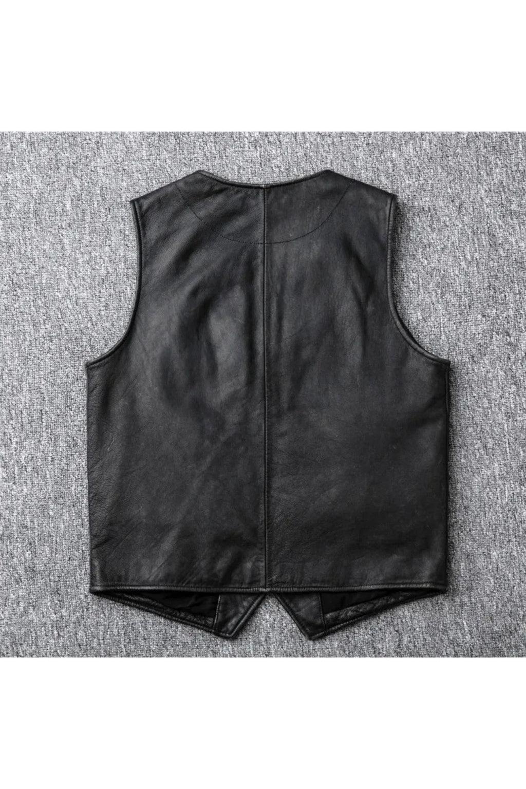 Hakiki kuzu derisi kapaklı yelek