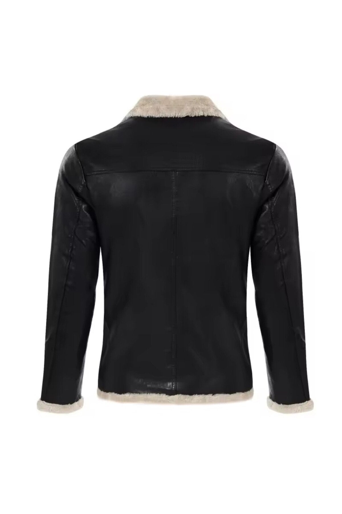 Tüylü Hakiki deri hırka tarzı ceket dar kesim erkek