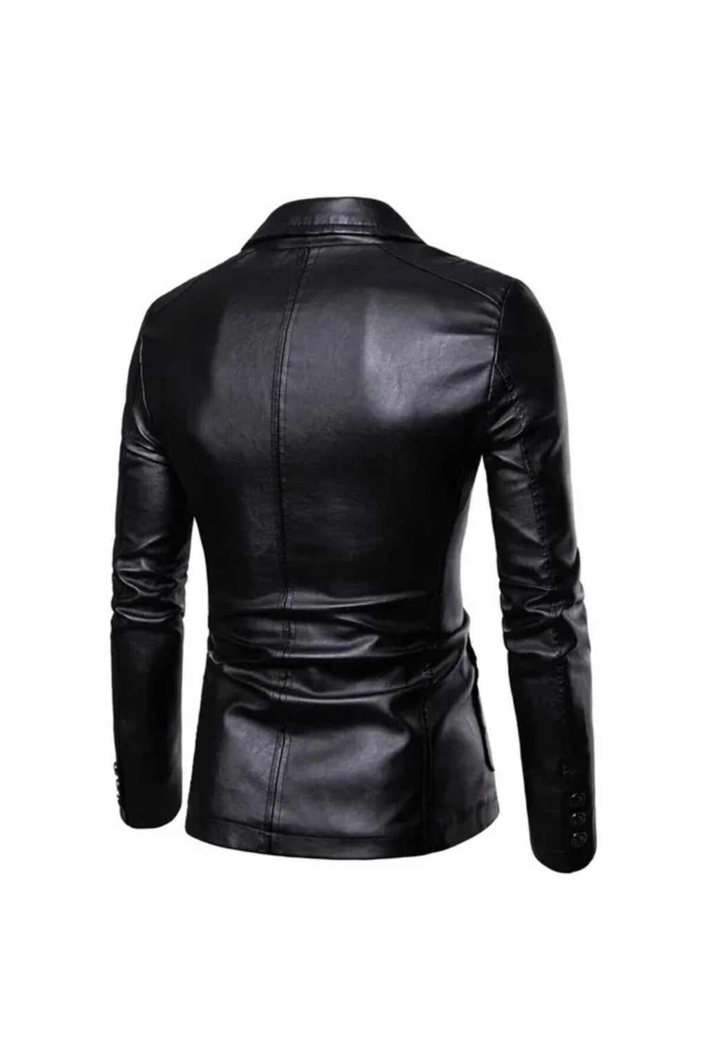 Hakiki deri Klasik ceket kruvaze çift düğmeli