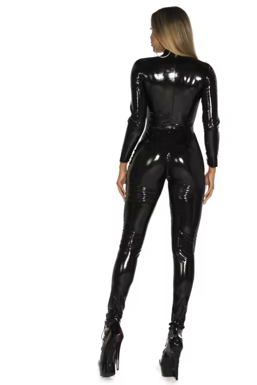 Tam Boy Rugan Deri Tulum Arka ve Ön Komple Çift Fermuarlı