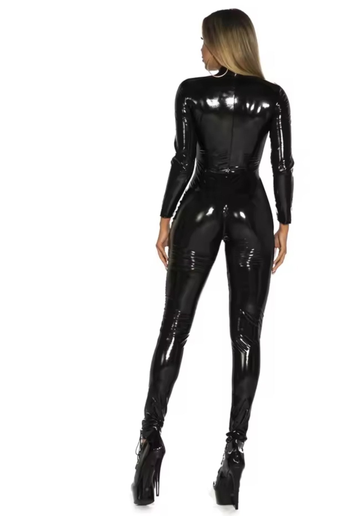 Tam Boy Rugan Deri Tulum Arka ve Ön Komple Çift Fermuarlı