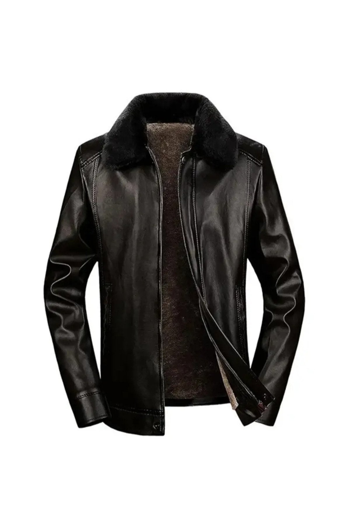 Yakası Ve Içi Kürk Mont