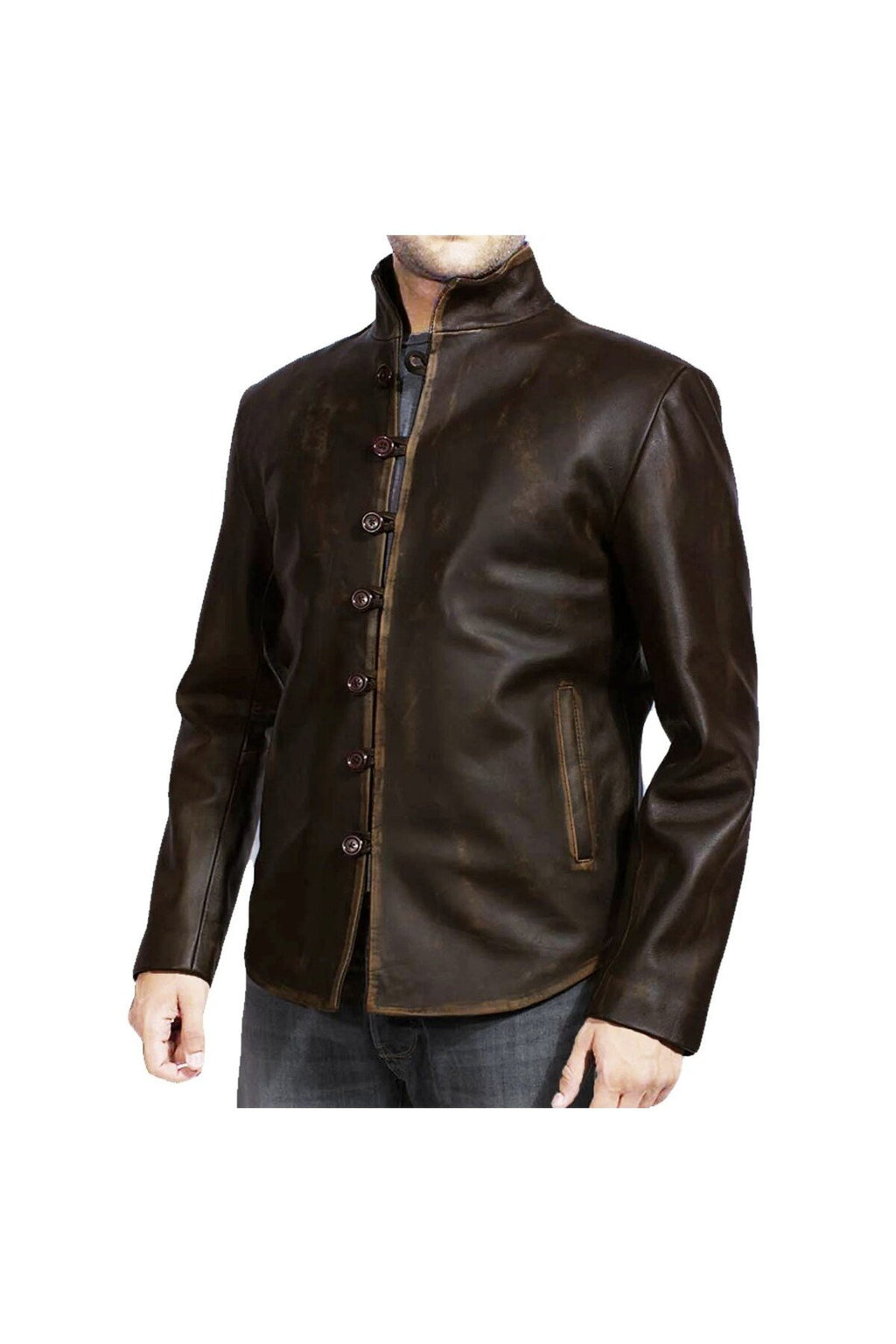 Prof Model Rönesans Zamanı Uzun Ceket Eskitmeli Askılı Düğme Kapamalı