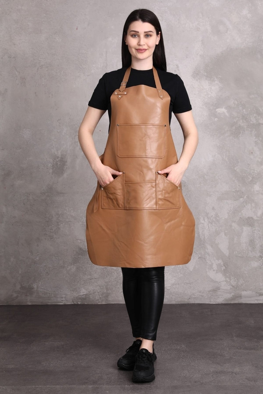 Dana Derisi Önlük Taba Renk