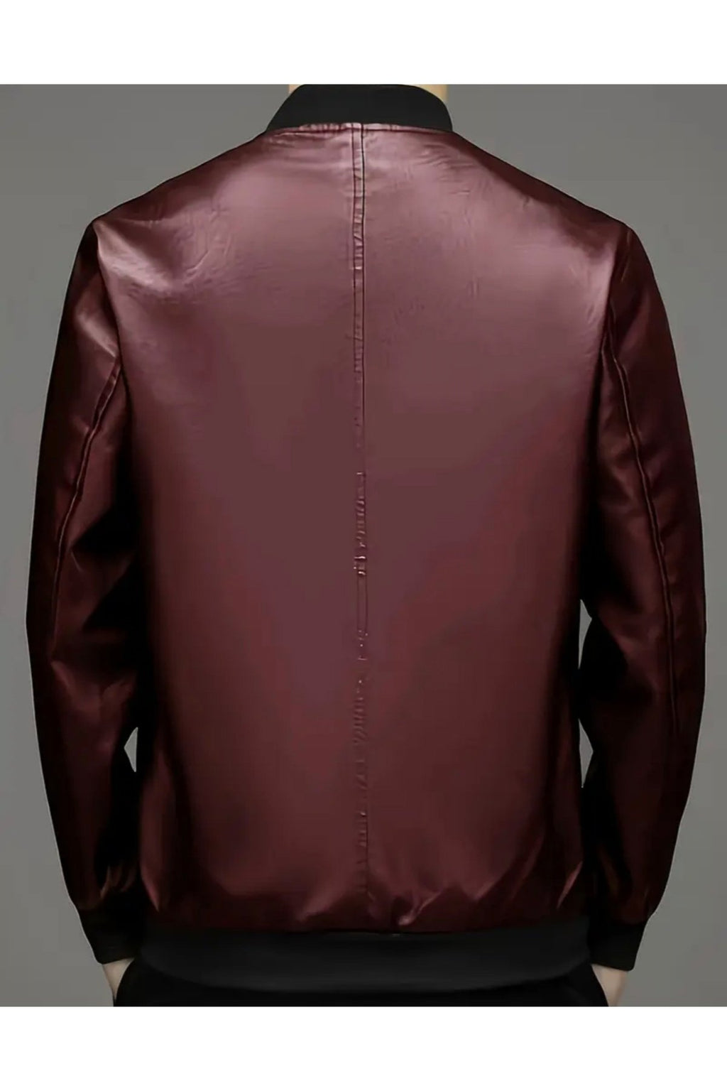 Hakiki Kuzu Derisi Trikolu Spor Ceket Bisiklet Yaka