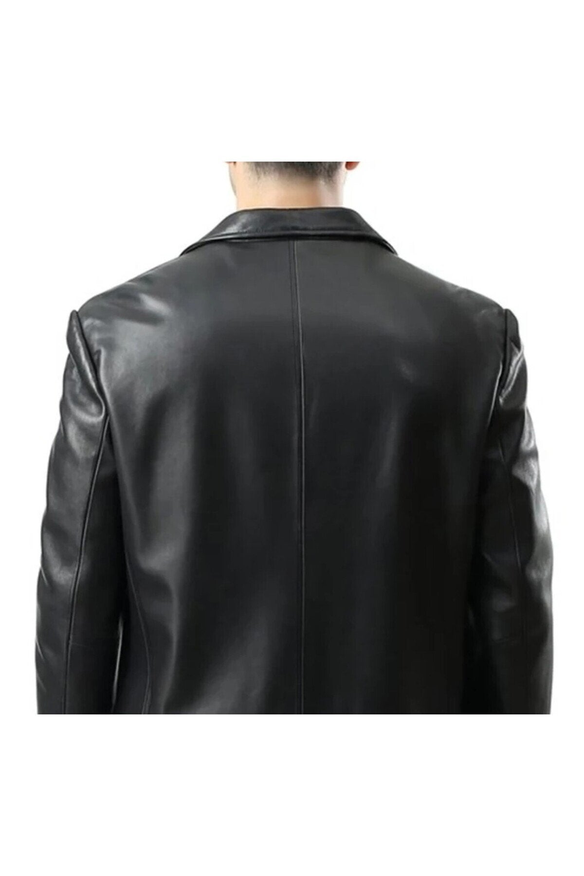 Uzun Hakiki Deri Zik Ceket