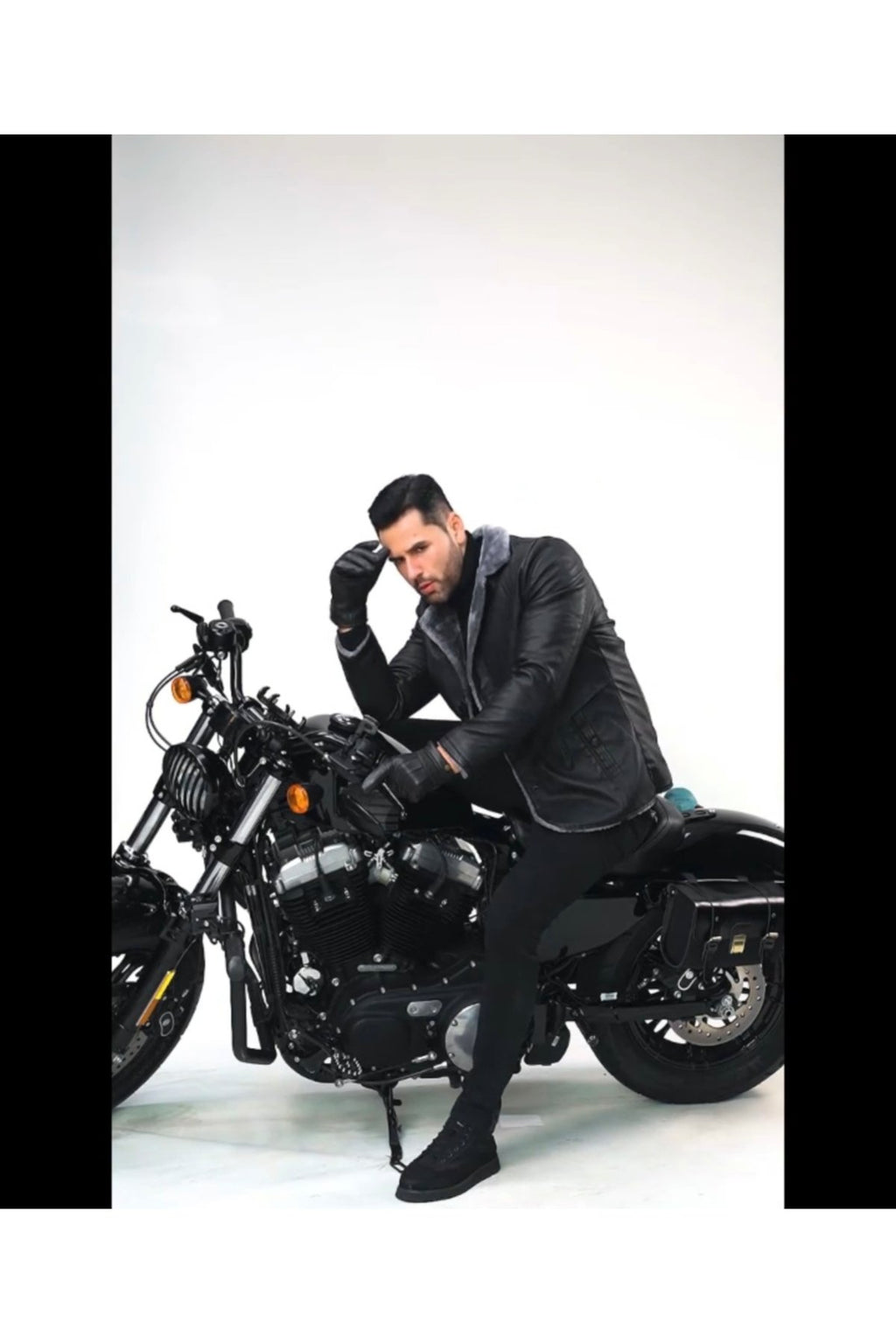 Kısa Hakiki Koyun Derisi İçi ve Yakası Kürklü ve Mont Kaban