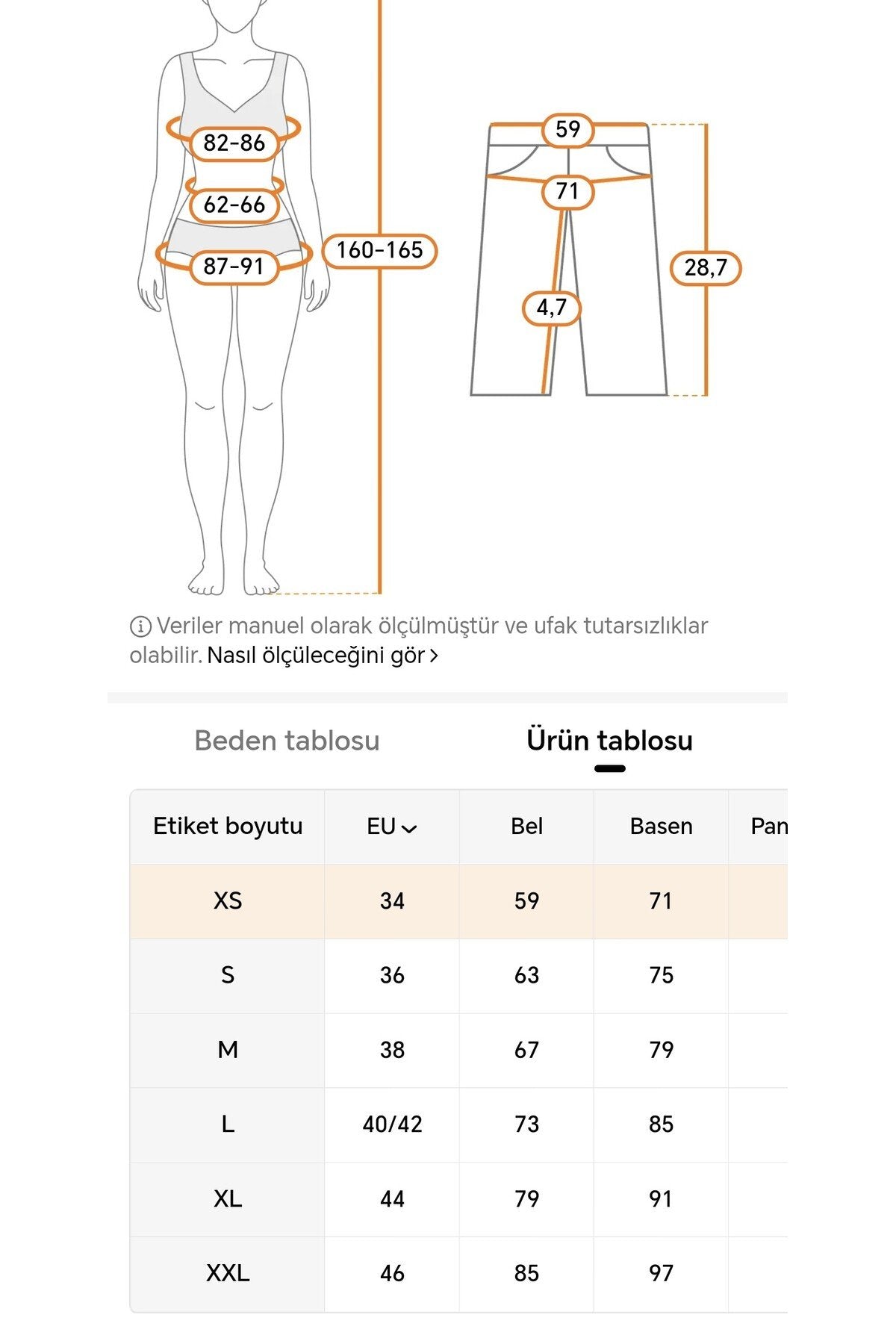 Etekli Şort Yüksel Bel Beyaz Renk İnce