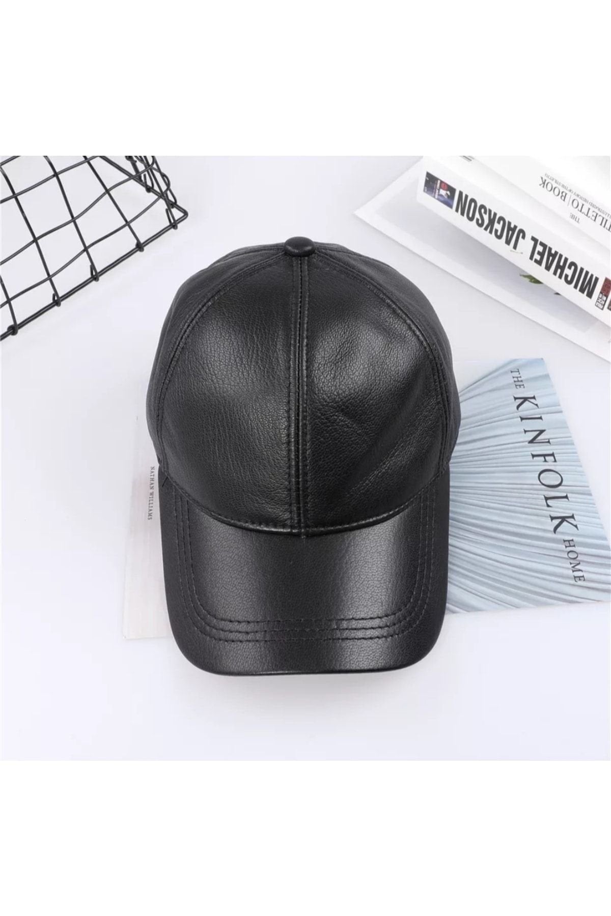 Hakiki Deri Beyzbol Kep Şapka