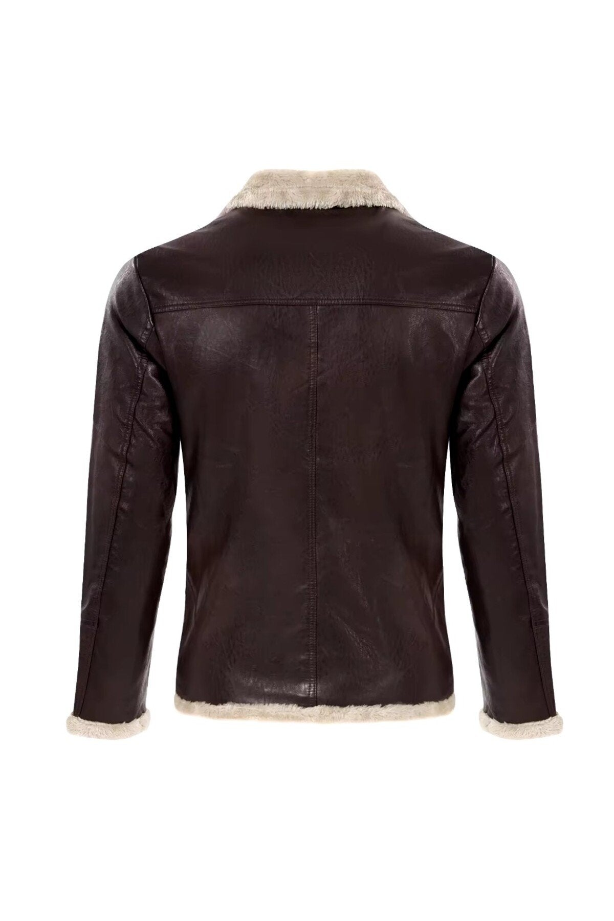 Tüylü Hakiki deri hırka tarzı ceket dar kesim erkek