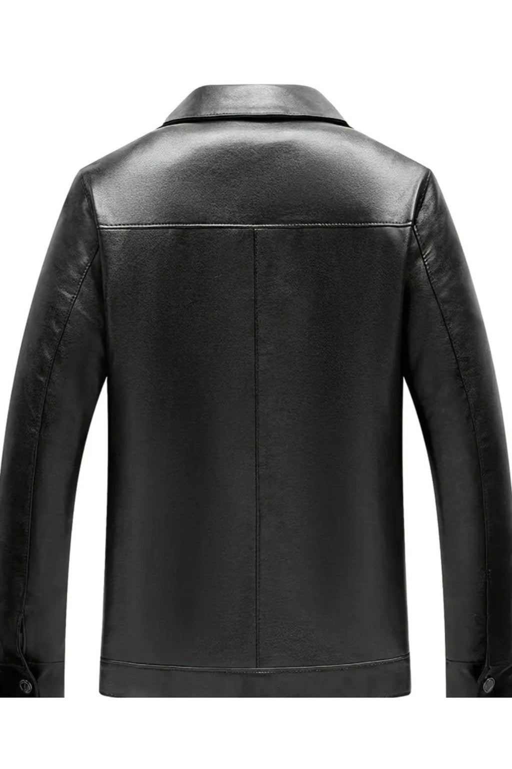 Hakiki Kalın Dana Derisi,Gömlek Yaka Mont Kaban