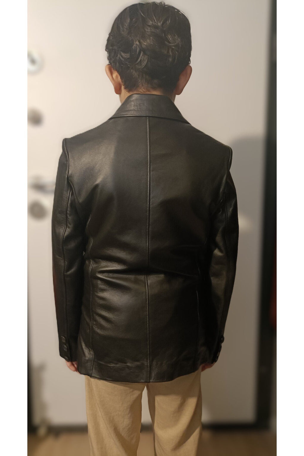 Çocuk ceket yelek kombin hakiki deri