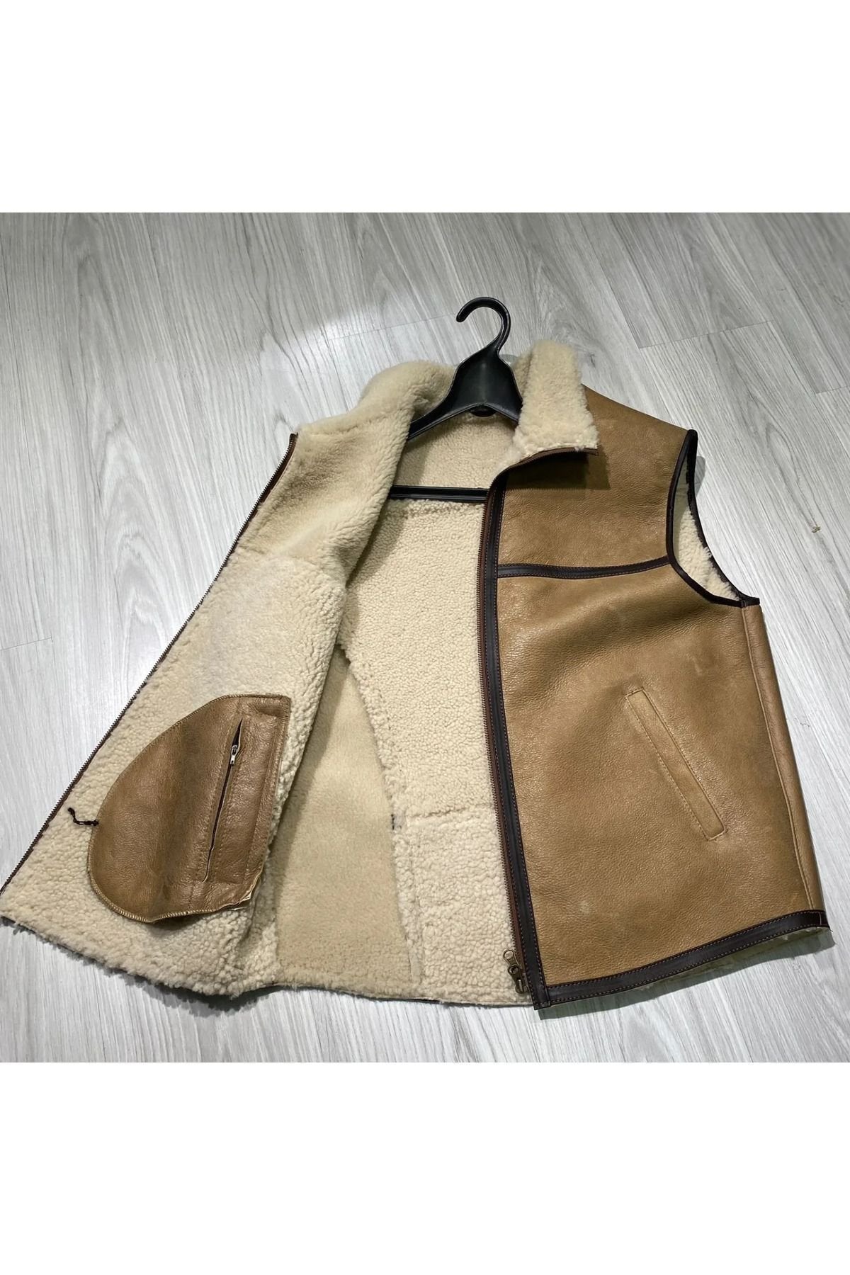 Napa yelek taba renk