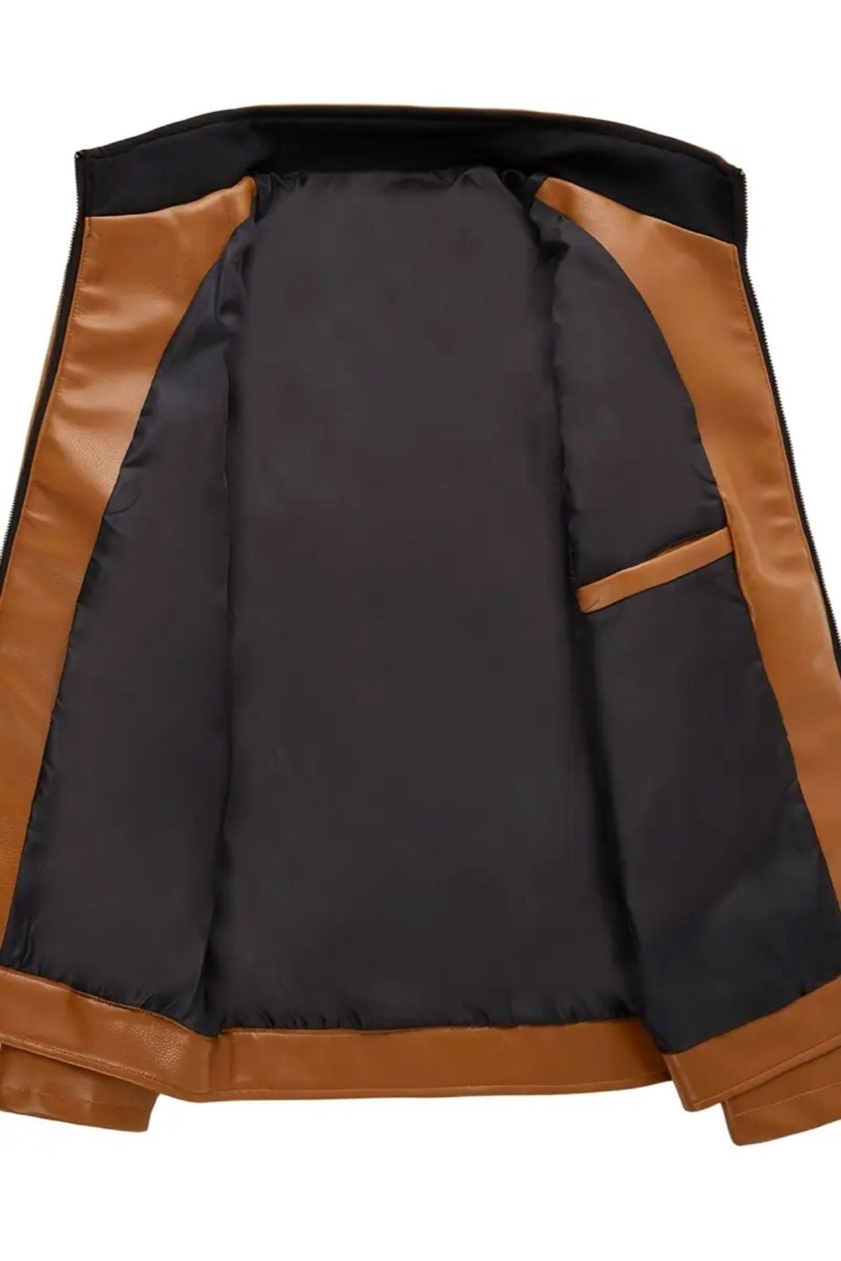 Hakiki Kuzu Derisi Taba Renk Erkek Spor Ceket