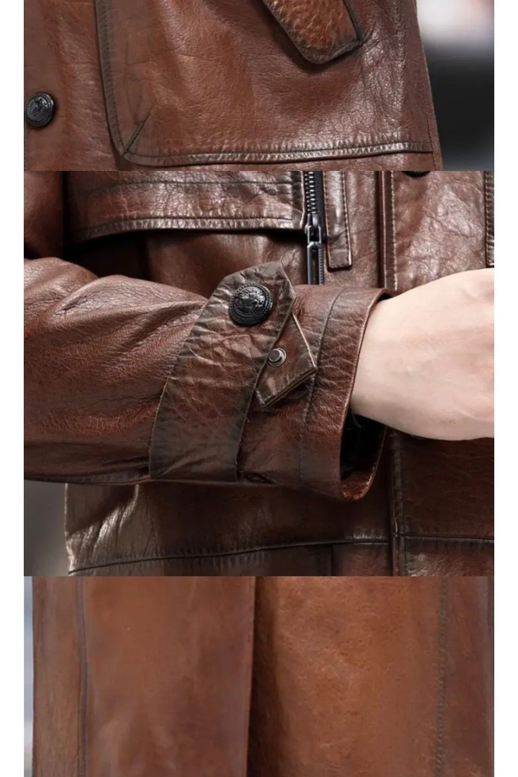 Pardesü Hakiki Koyun Derisi Uzun Yırtmaçlı Erkek