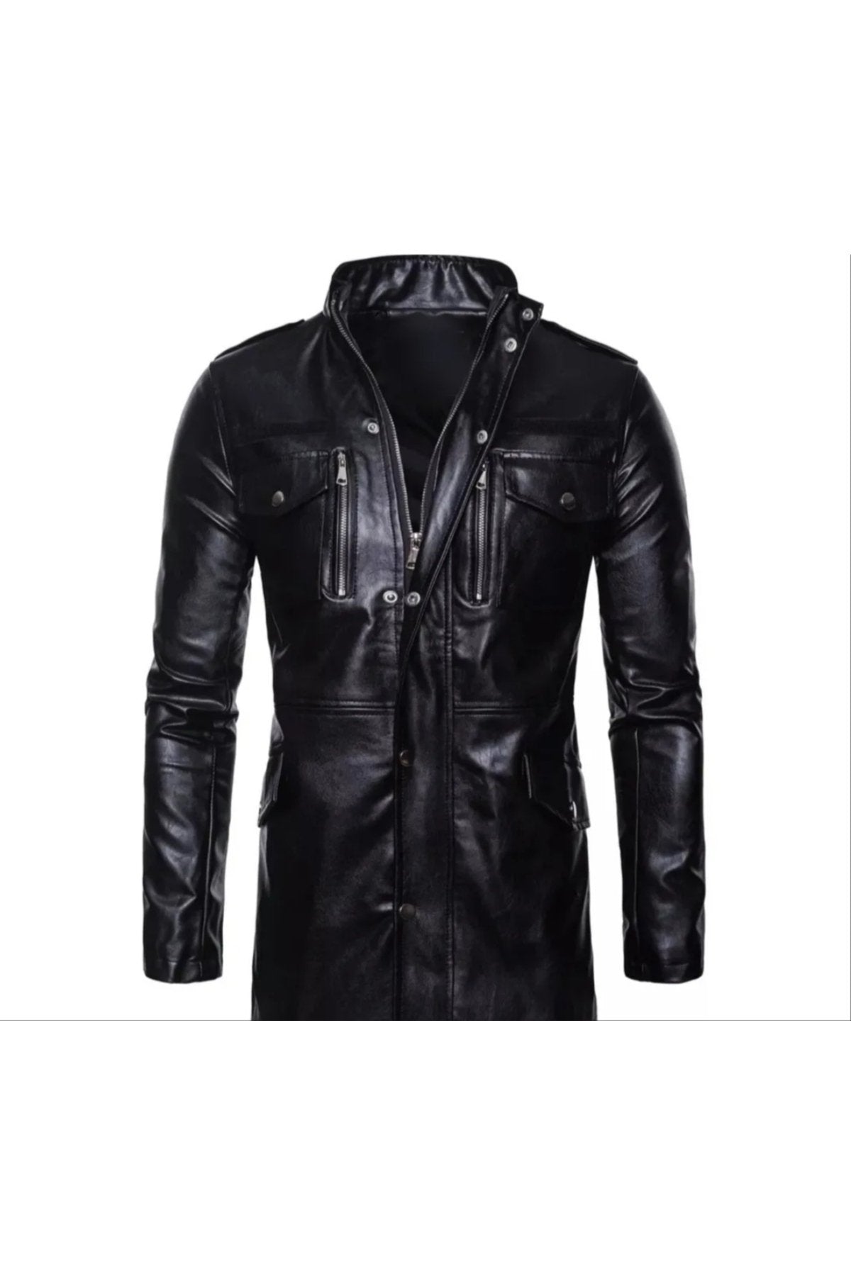 Hakiki kuzu derisi Uzun mont pardesü tarzı kesim