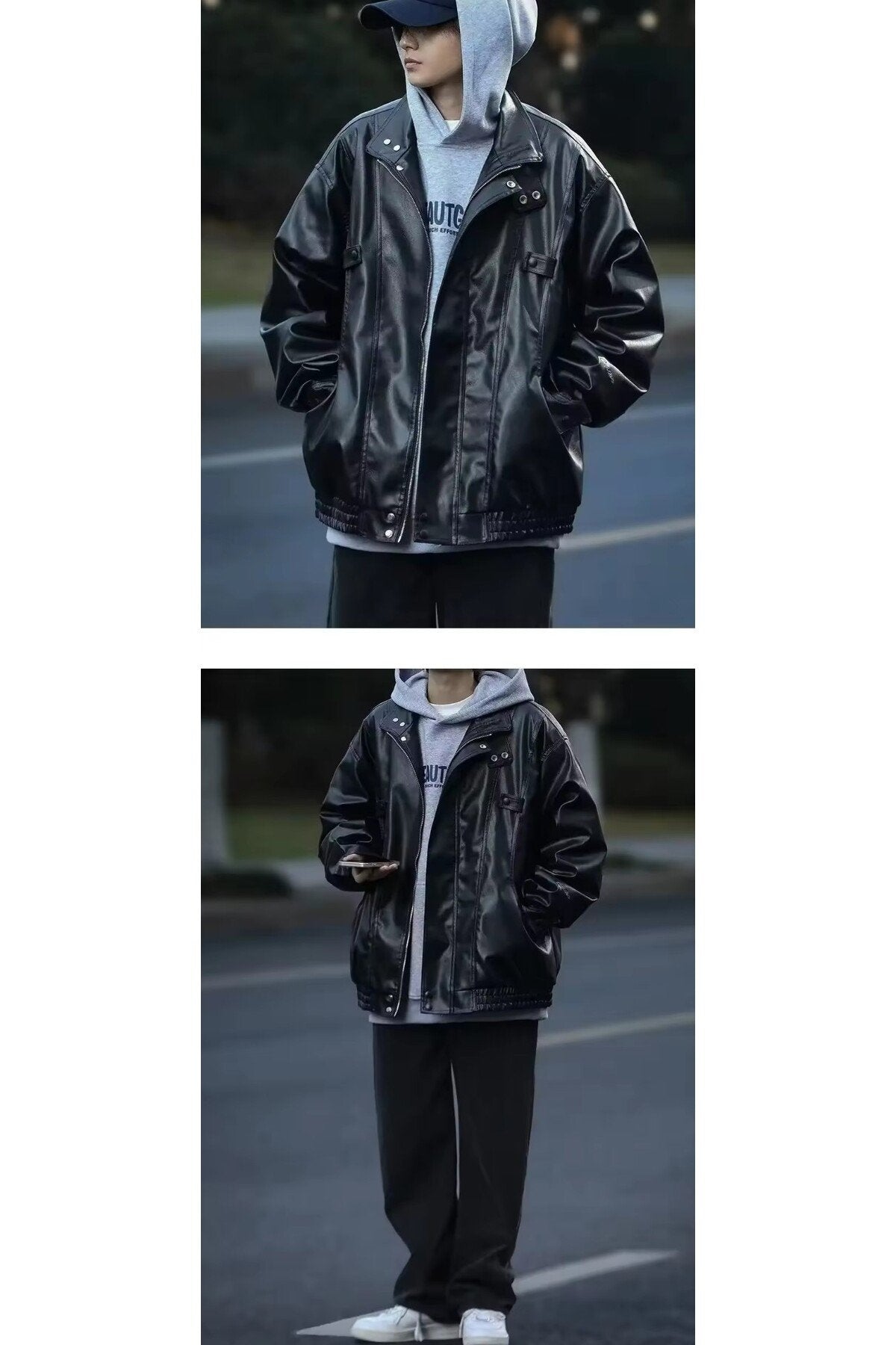 Hakiki Koyun Deri Ultra Ovarsize Unisex Hip Hop Ceket Tarzı Mont