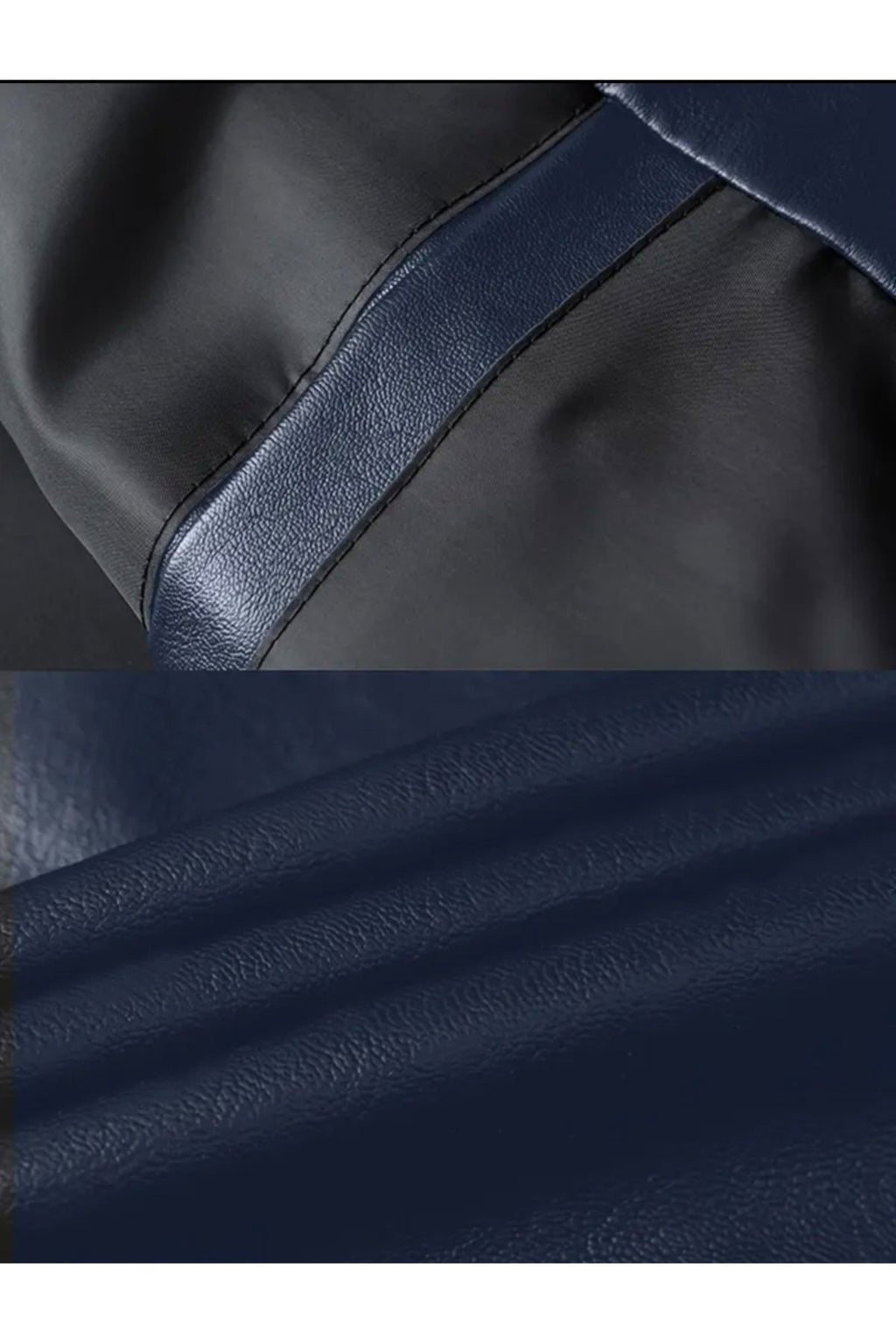 Hakiki Kuzu Derisi Trikolu Spor Ceket Bisiklet Yaka