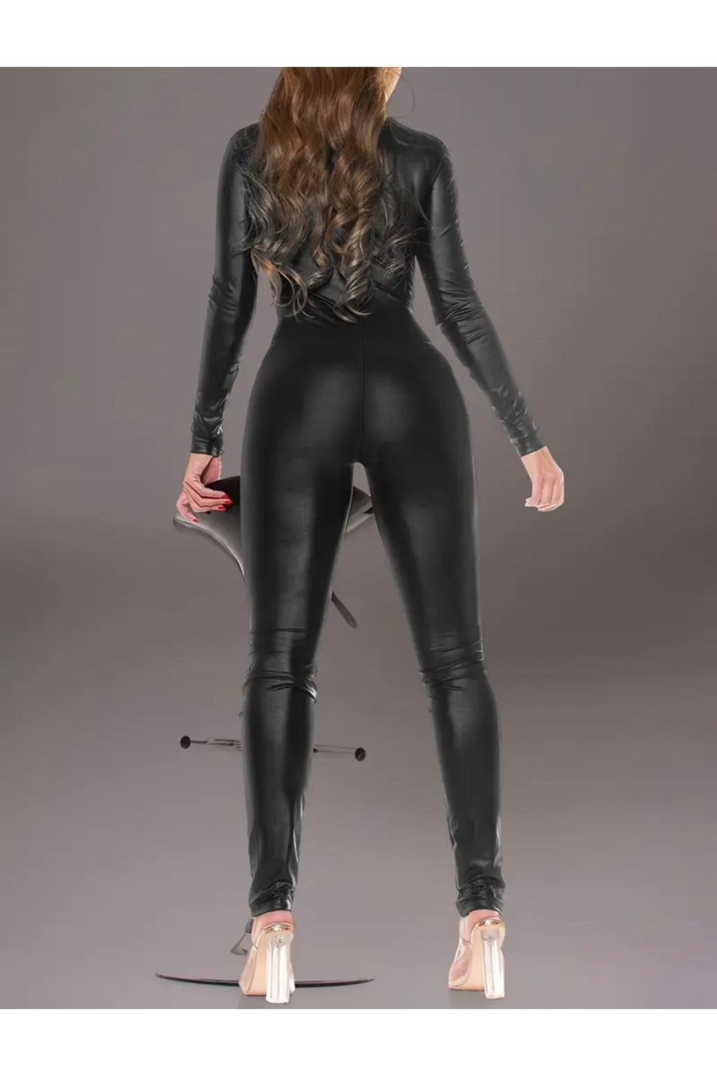 Deri Tulum Hakim Yaka Yarım Pat Fermuarlı