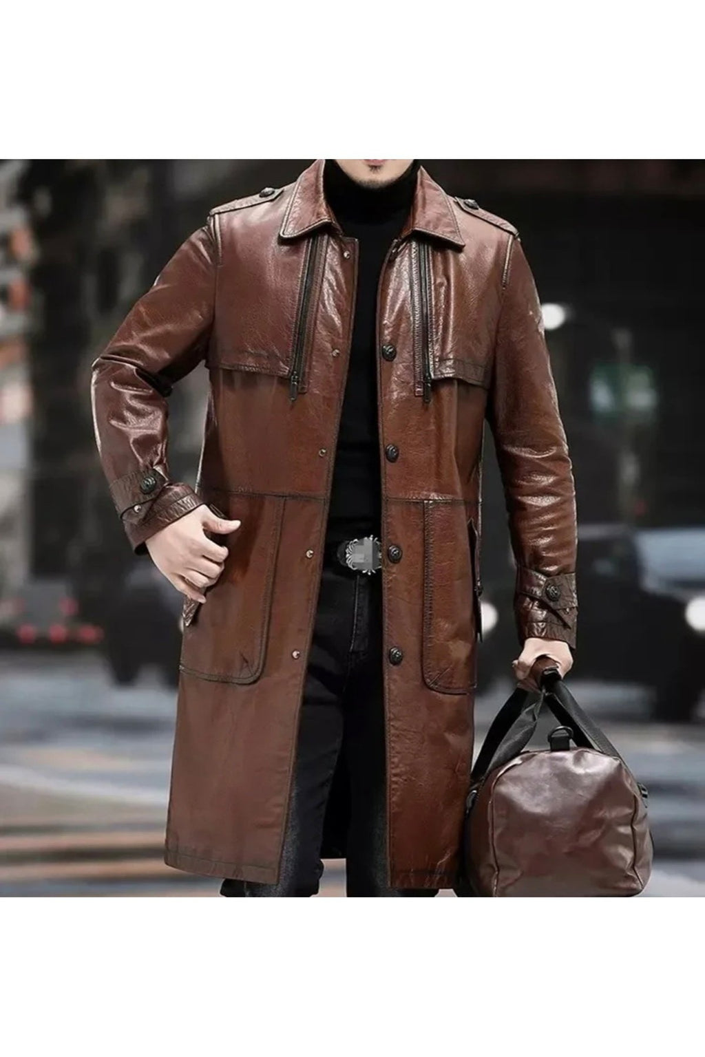 Pardesü Hakiki Koyun Derisi Uzun Yırtmaçlı Erkek