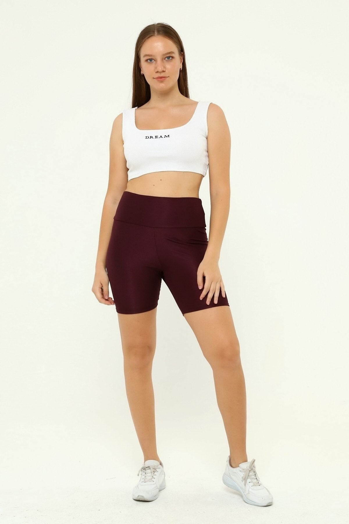 Şort Disko Bordo Renk