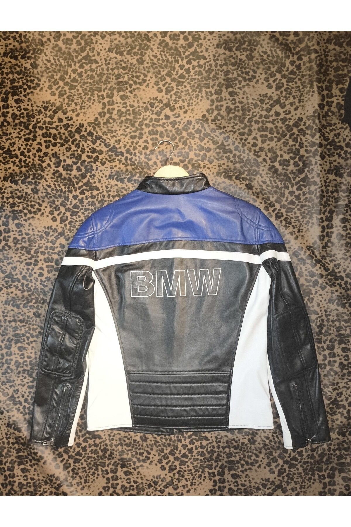 Hakiki deri Erkek regular-fit spor ceket