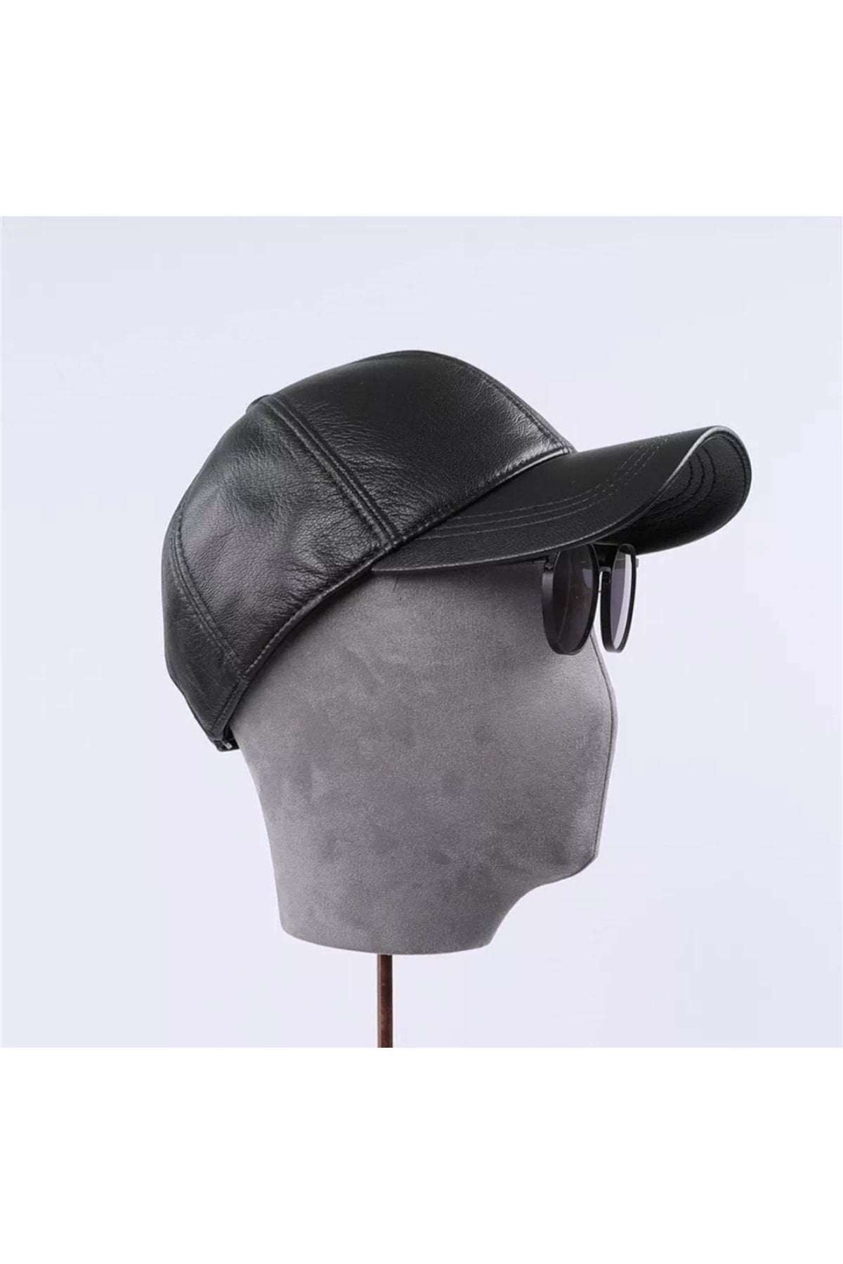 Hakiki Deri Beyzbol Kep Şapka