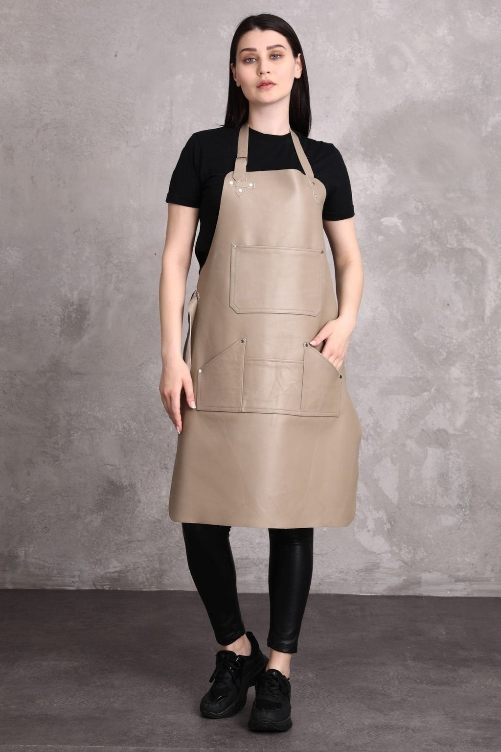 Dana Derisi Önlük Gri Renk