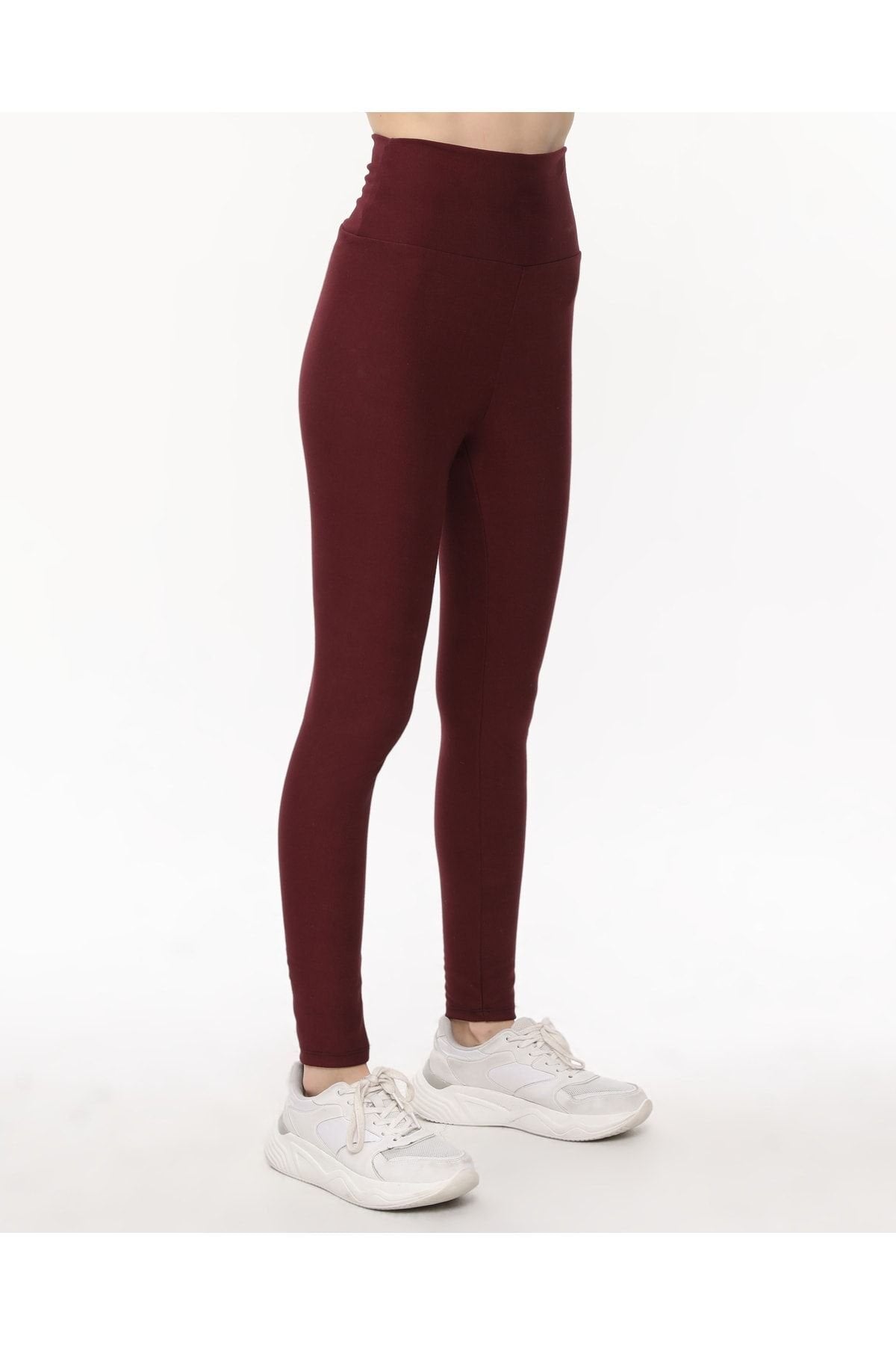 Interlok Streç Tayt Yüksel Bel