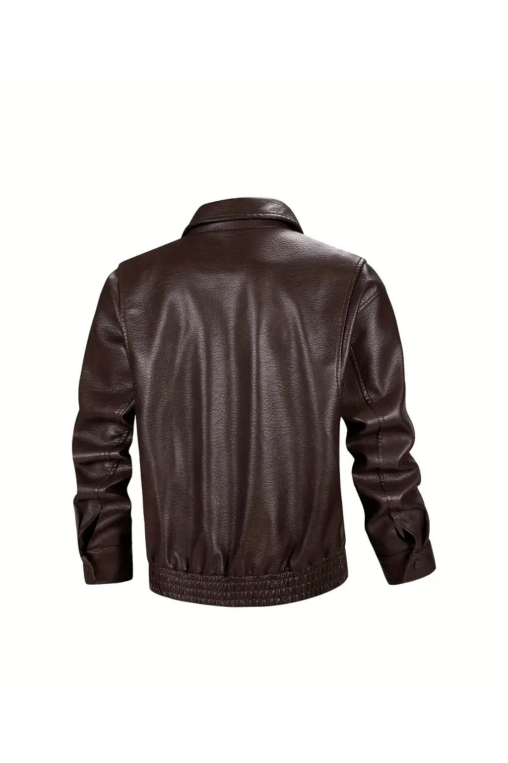 Büyük Torba Cepli Kapaklı Gömlek Yaka Mont Hakiki Kuzu Derisi