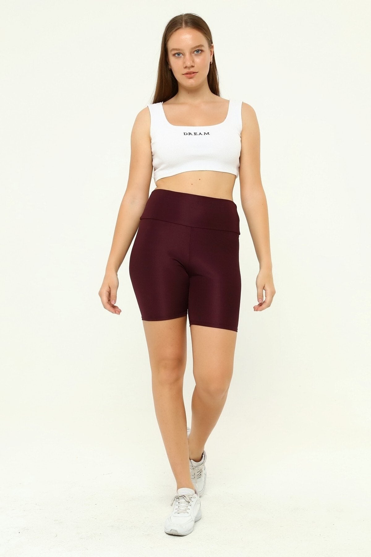 Şort Disko Bordo Renk