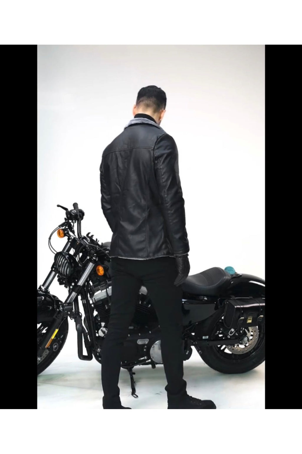 Kısa Hakiki Koyun Derisi İçi ve Yakası Kürklü ve Mont Kaban